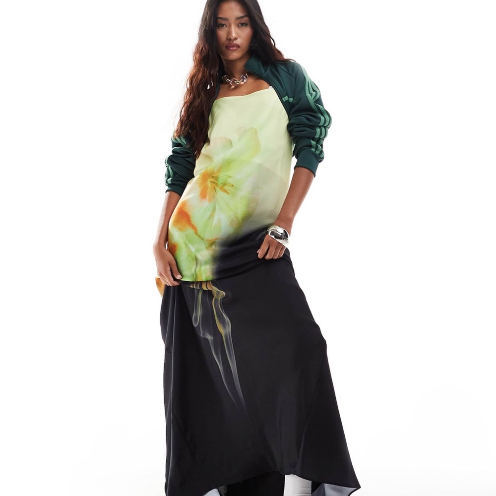 NWT Asos Maxi Dress with blurred flower
